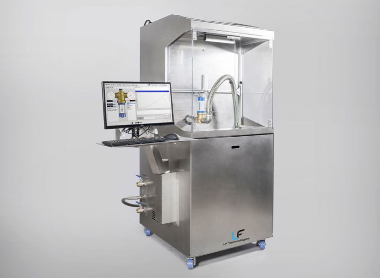 Pressure/flow test bench