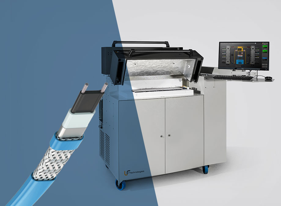 Heating cable test bench