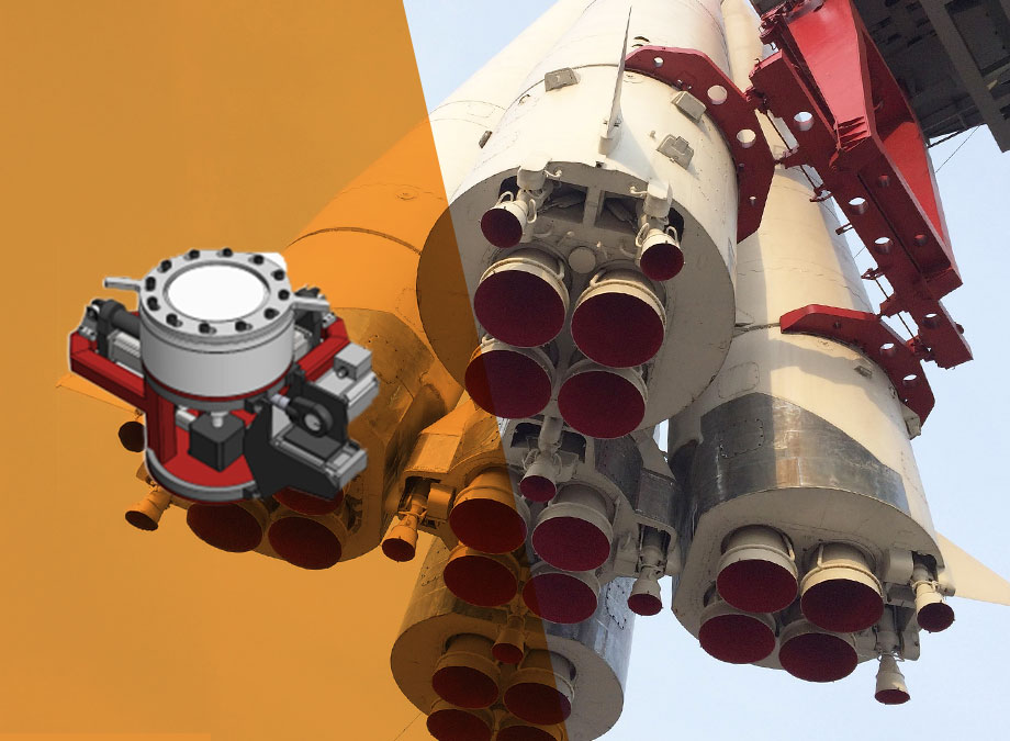 Test bench for a rocket propulsion component