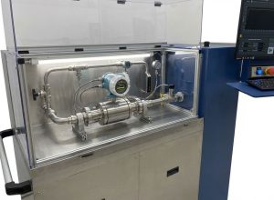 Flow-Clib with open door - Flow meter test | LF Technologies