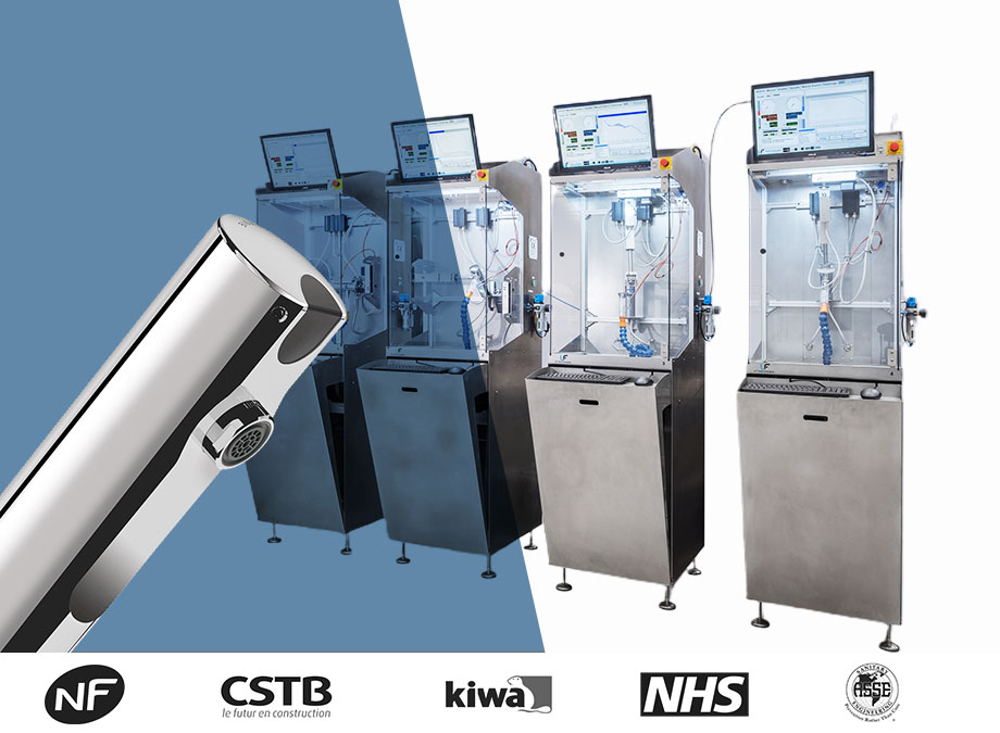 Endurance test bench for electronic opening and closing valves