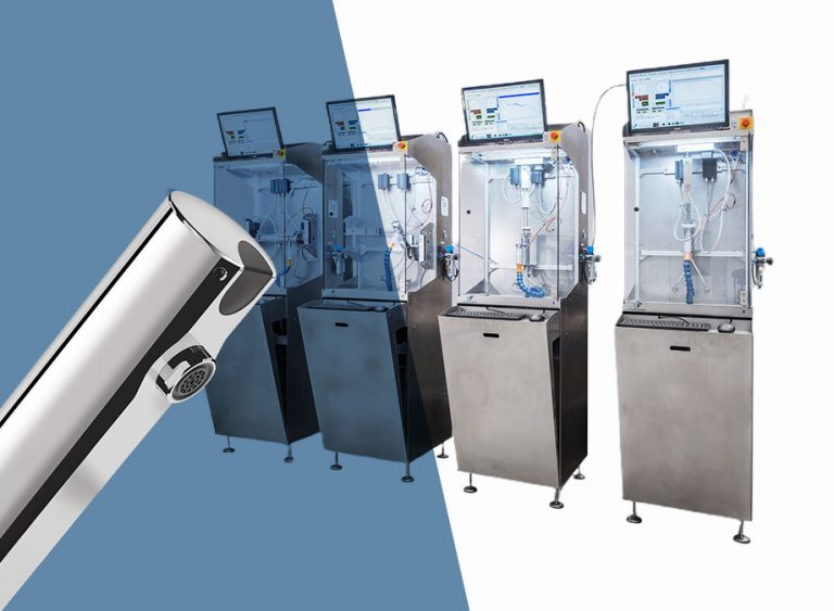 Endurance test bench for electronic opening and closing valves