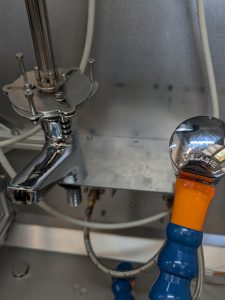 Zoom sur robinet et actionneur - Banc d'endurance pour robinetterie - client : DELABIE - LF Technologies