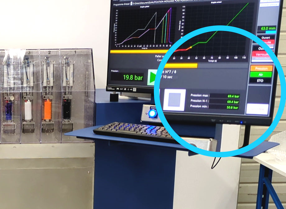 Accuracy to 0.5 bar - Pressure and burst test bench
